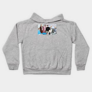 BTS korean boyband with vector clothes Kids Hoodie